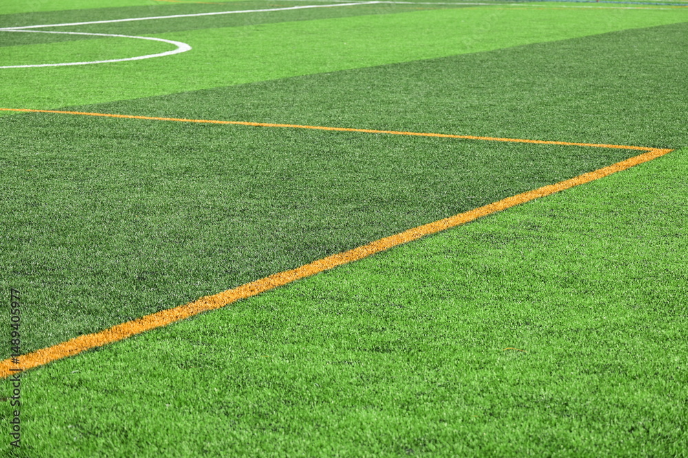Obraz premium artificial green grass background for playground