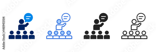 Briefing  Icon Set Different Style Collection 