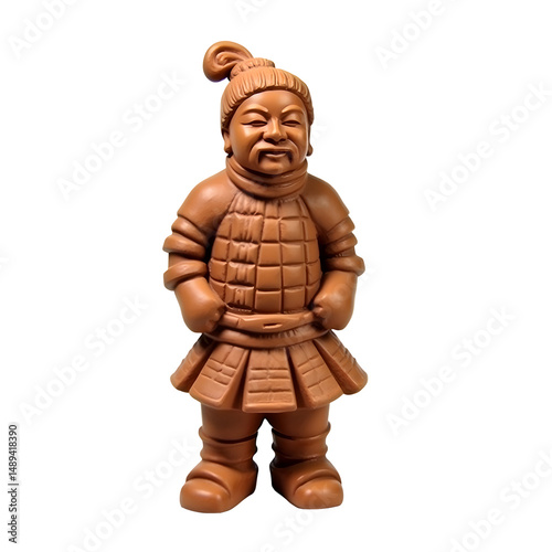 Wallpaper Mural Intricately Designed Terracotta Army Miniature Sculpture, A Detailed Depiction of Ancient Warriors, Highlighting Traditional Armor and Regal Expression Torontodigital.ca