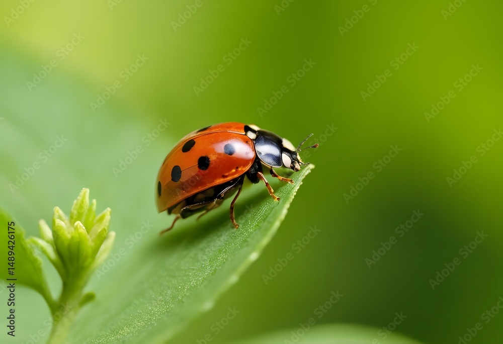 Fototapeta premium ladybird on a leaf