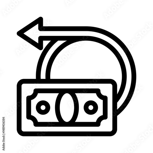cash flow line icon