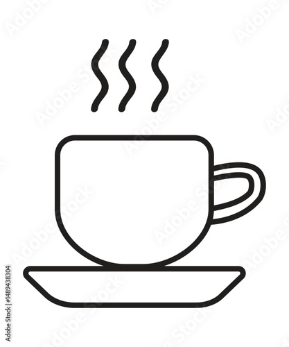  Coffee Mug with Steam Vector