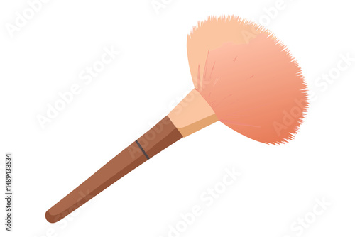 Cosmetic Brush with Texture Gradient