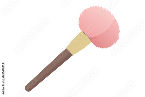 Soft Bristle Beauty Brush Illustration