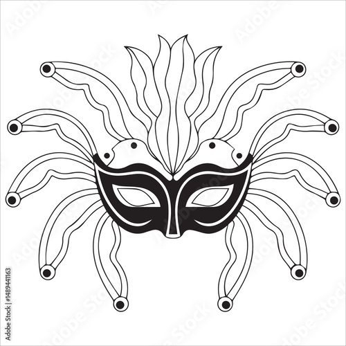Carnival Mask Silhouette