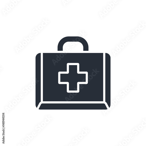 medical kit icon. vector.Editable stroke.linear style sign for use web design,logo.Symbol illustration.