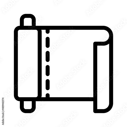 plastic wrap line icon