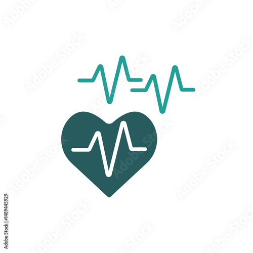 cardiogram icon. vector.Editable stroke.linear style sign for use web design,logo.Symbol illustration.