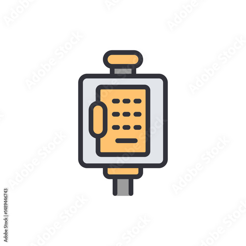 Isolated Icon Depicting An Intravenous Drip With Transparent Background