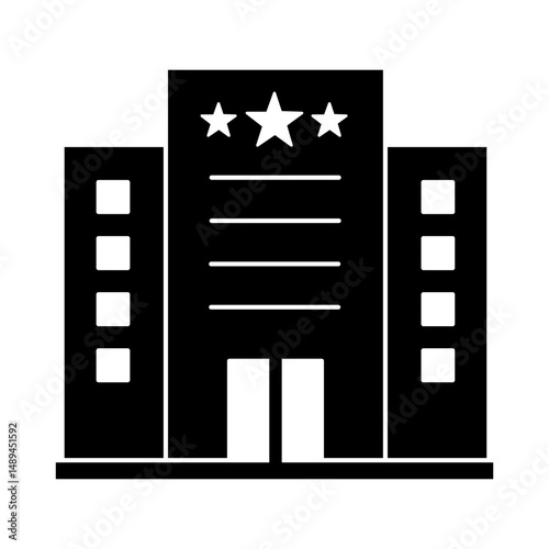 Hotel Icon Glyph