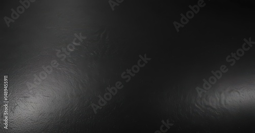 Luxurious black leather, subtle grain, glossy sheen ,  macro,  glossy