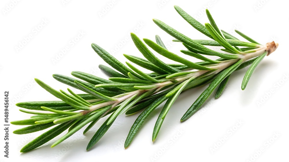 Fototapeta premium Rosemary twig isolated on white background