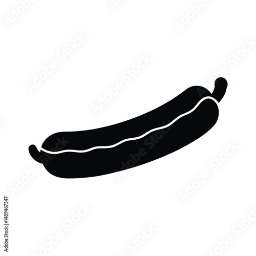 sausage on a white background