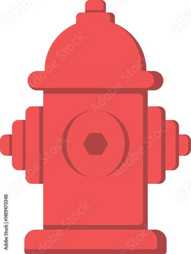 Hydrant Flat Icon