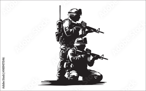 fire fighter silhouette vector . firefighter, silhouette, rescue, emergency, uniform, helmet, hose, truck, team, danger
