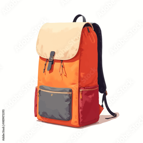 Colorful Backpack for Adventure in Autumn