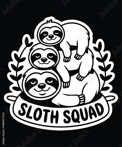 Sloth Squad Graphic Design