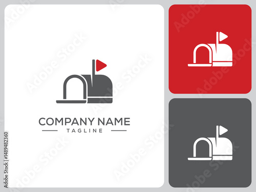 vector logo box mailbox. logo design