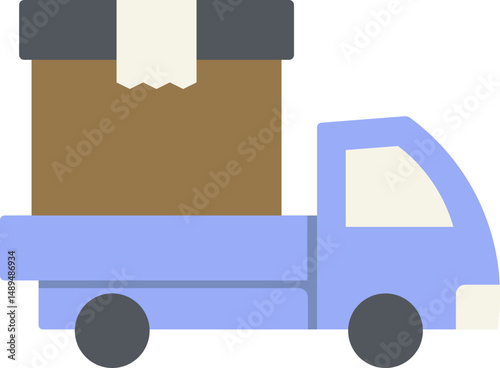 Parcel Delivery Flat Icon