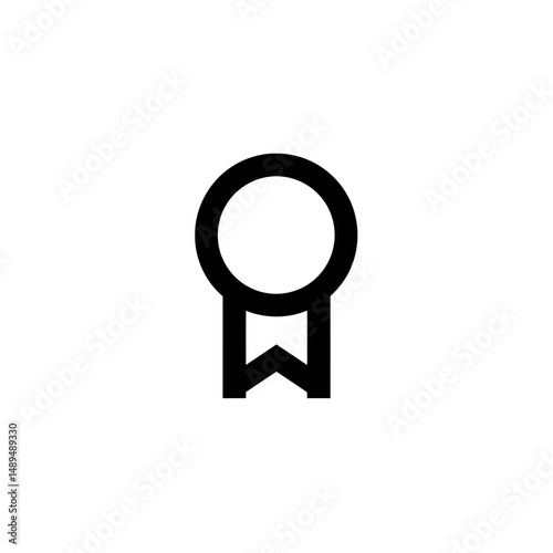 Abstract symbol defines branding within isolated white space design