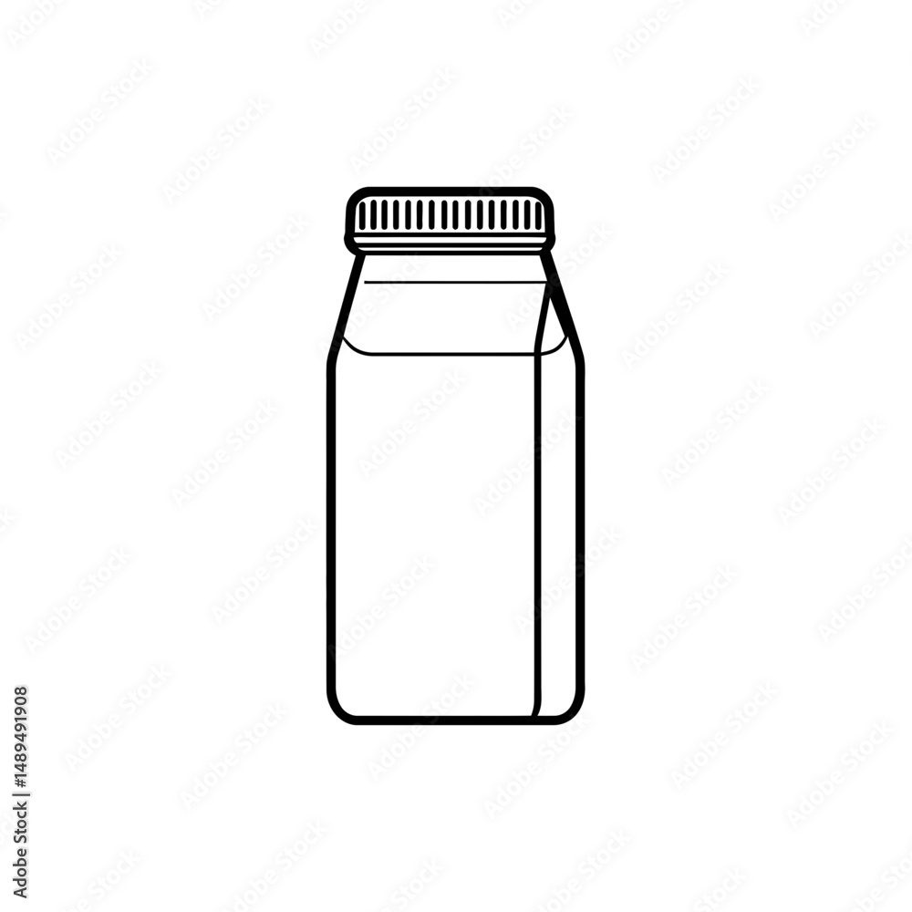 Bottle liquid fills simple container isolated background illustration Bottle liquid fills simple container isolated background illustration