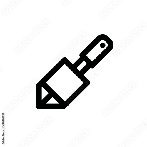 Trowel icon plants digs soil garden gardening minimal design