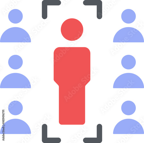 Talent Screening Flat Icon