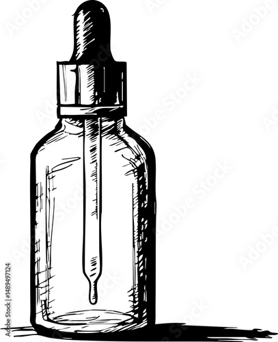 Dropping science analyzing liquid measurements with a glass dropper laboratory setting illustration scientific environment close-up perspective