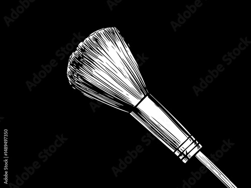 Artistic approach flower brush studio illustration creative environment close-up view artistic expression