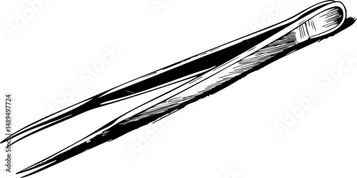Precision crafting with tweezers creative workshop tool usage indoor setting close-up perspective artistry in detail