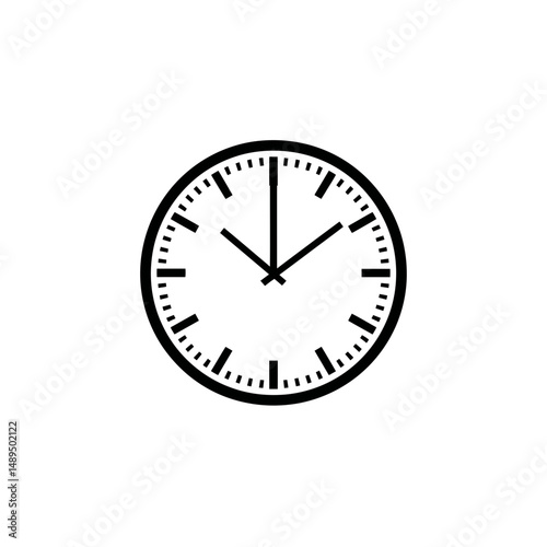 Clock image displays time in minimalist style design