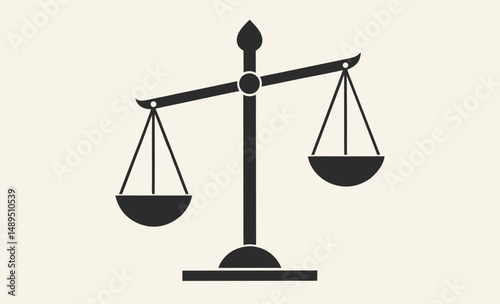 Digital Kitchen Scale Vector Silhouette, Balance scale silhouette, Justice scale icon, Weighing scale vector, Law scale graphic