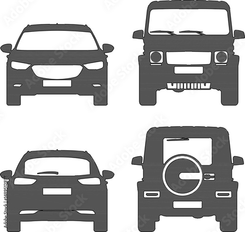 vector illustration sketch silhouette image of private car vehicle 