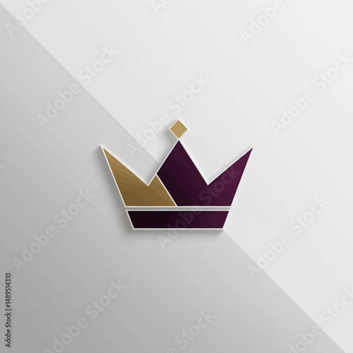 Regal Emblem Geometric Graphic Crown