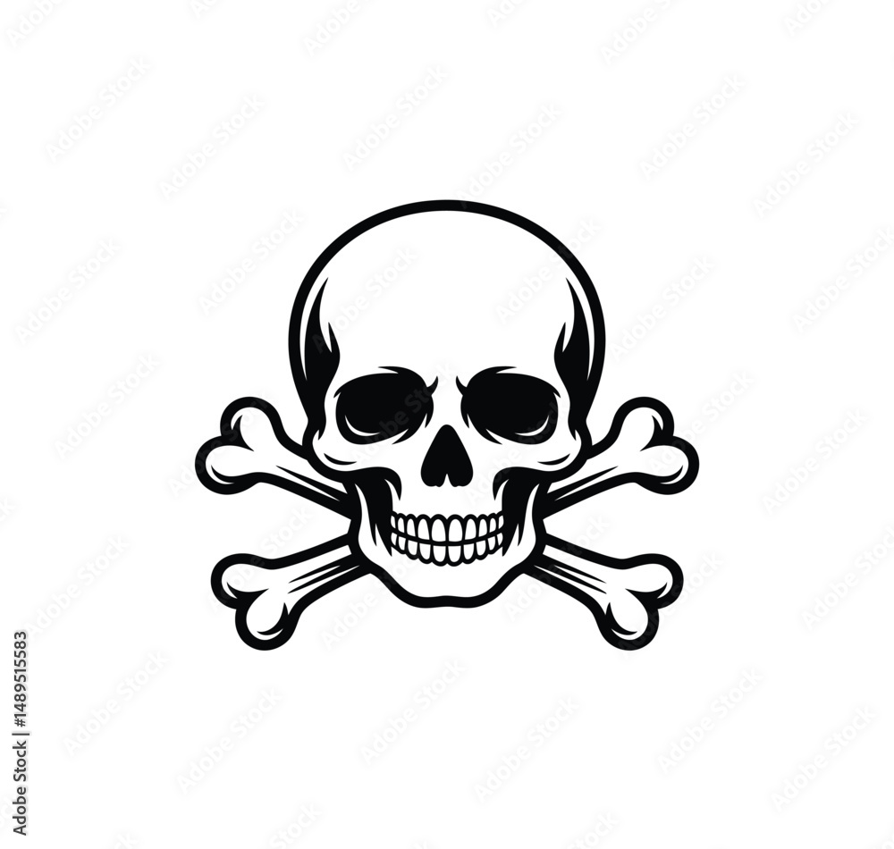Skull and Crossbones Danger Symbol Skull and Crossbones Danger Symbol