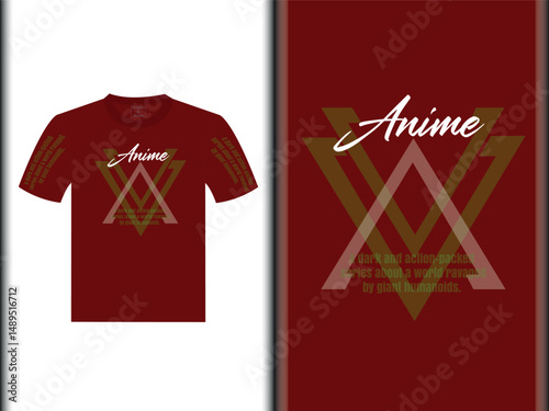 Anime Vector T-Shirt Design eps file
