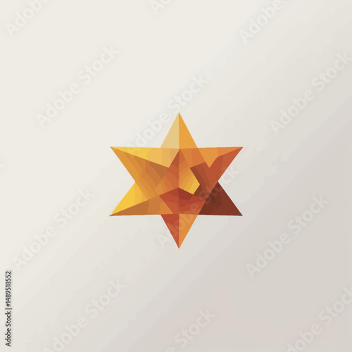 Luminous Faceted Star Crystal Geometry