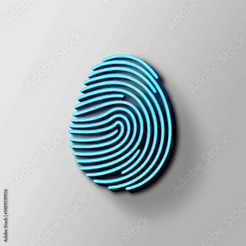 Security concept biometric scanner technology