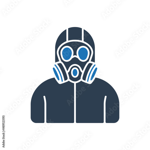 Hazmat Protection Suit Icon
