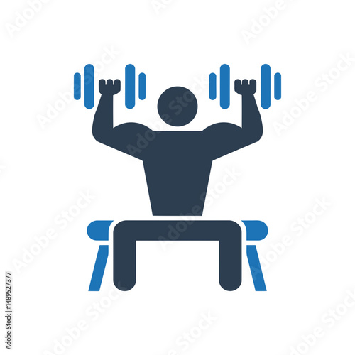 Dumbbell Bench Press Icon