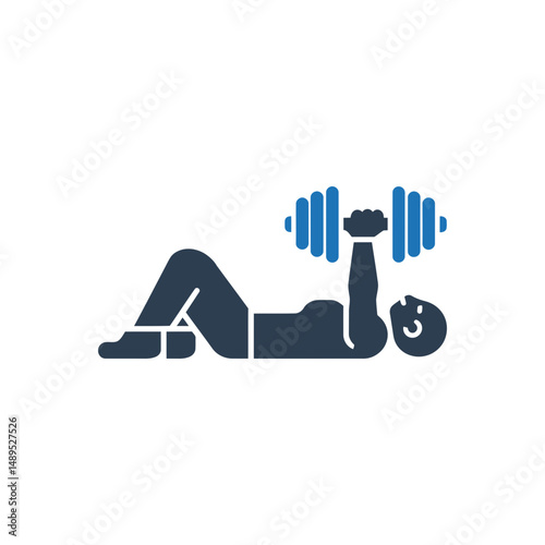 Bench Press Exercise Icon