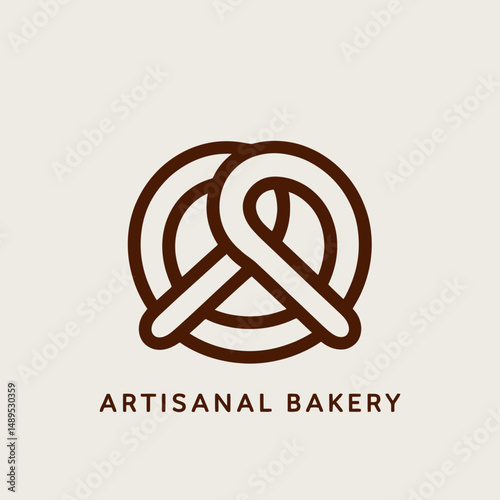 Classic Pretzel Design Bakery Brand