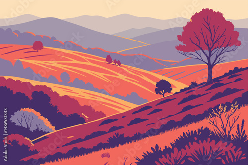 14 oil painting, vibrant colors, tuscan landscape, country road, tall cypress trees, small brick house, blooming flowers, rolling hills, scenic vista, impressionist style