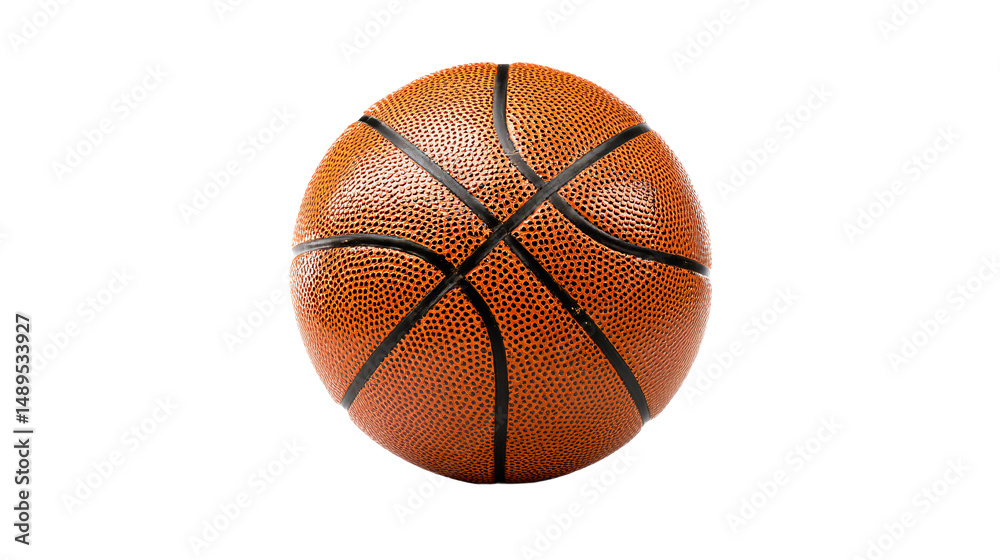 Fototapeta premium a basketball ball on a white surface with a shadow