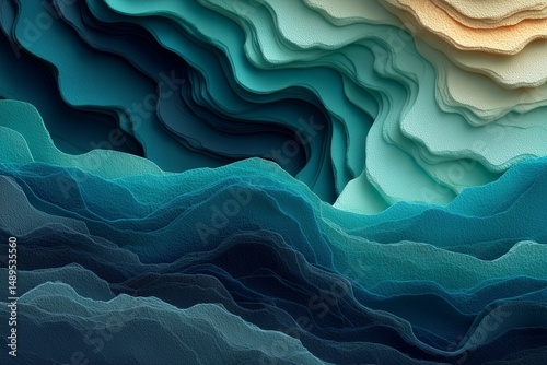 Abstract blue wave pattern with seamless flow, perfect for a calming wallpaper, stylish backdrop, or creative design element.








