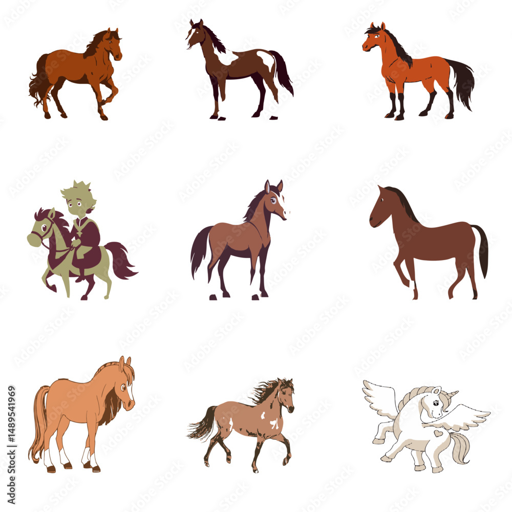 Fototapeta premium Hourse Vector