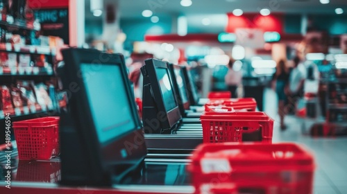 Point of sale systems at retail store checkout counter