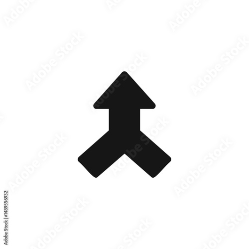 Merge icon logo flat vector design