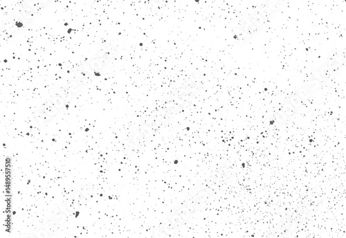 Vector terrazzo marble grey texture with noise particles. White wall surface with grunge black and white asphalt. Gravel stone floor and rock spatter.