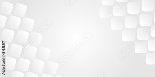 Modern simple white abstract background .Abstract shapes concept design background. Abstract shapes background. Facebook cover, social media header, web banner,tamplate
